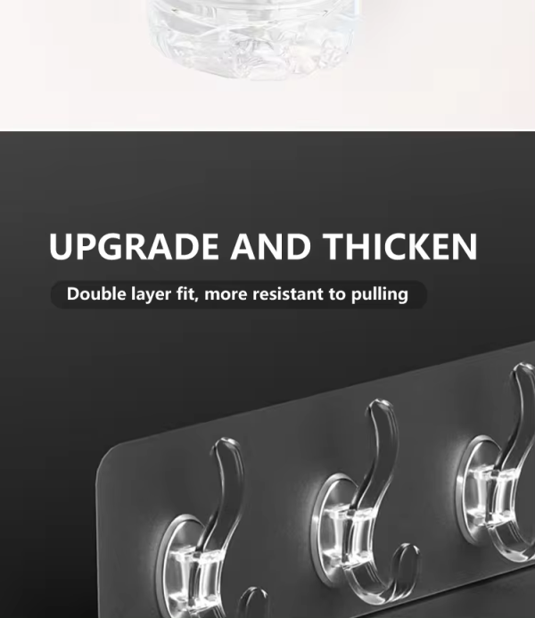 Trackless Punch-Free Wall Hook - Image 3