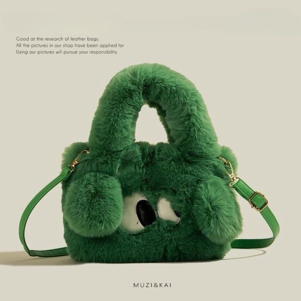 2025 Cute Puppy Plush Furry Shoulder Bag - Image 3