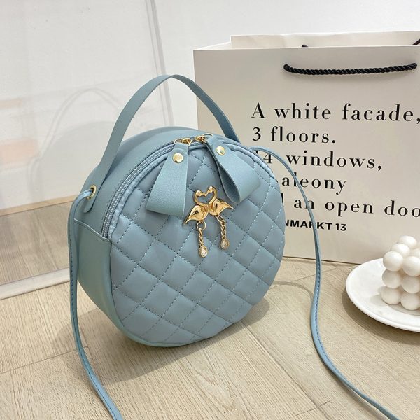Embroidered Round Rhombus Bag - Image 4