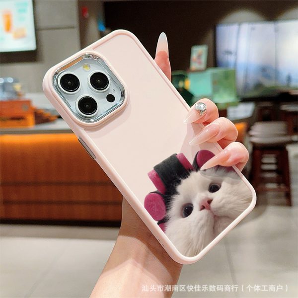 Adorable Curly Cat iPhone Case – All Models - Image 4