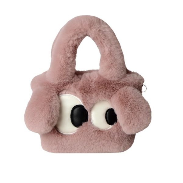 2025 Cute Puppy Plush Furry Shoulder Bag - Image 2