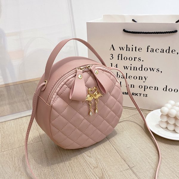 Embroidered Round Rhombus Bag - Image 3