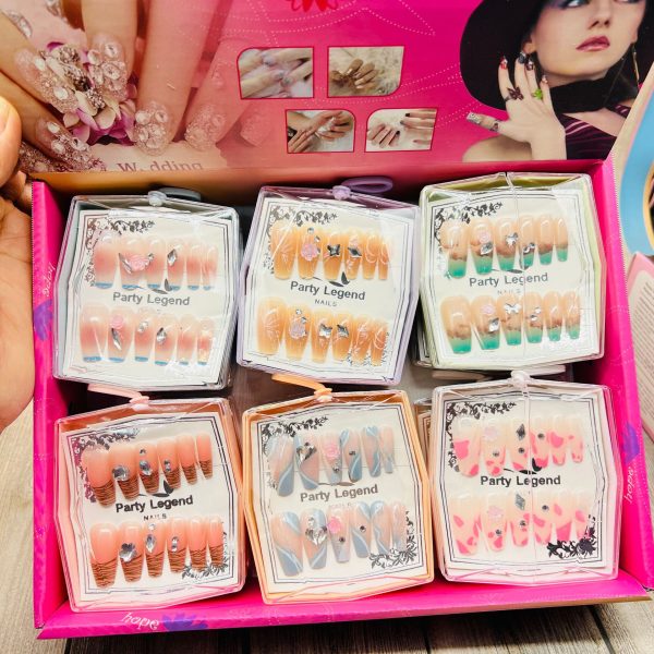"Nail Art Kit  Glue Patches, Decals, Tearable, for Students & Adults - Image 3