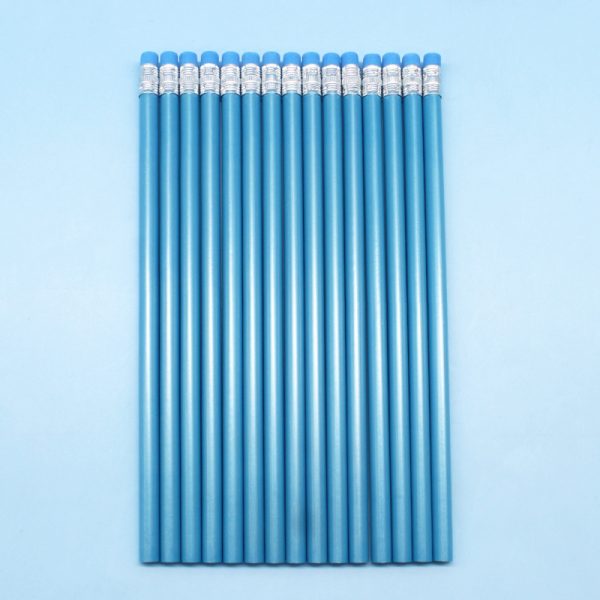 Pencil wholesale pearlescent HB triangle rod with rubber head - Image 4